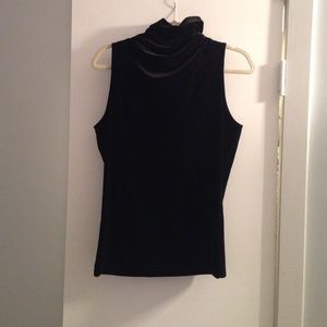 Black velvet tank
