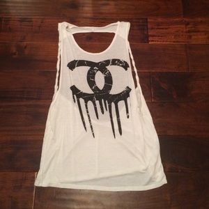 Chanel Open Back Tank Top