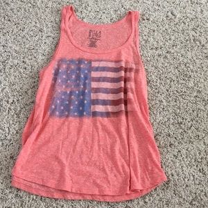 American flag tank top