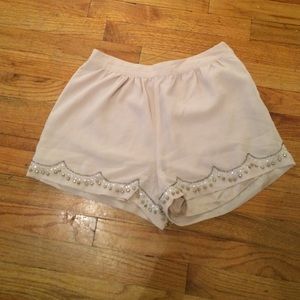 Beaded shorts