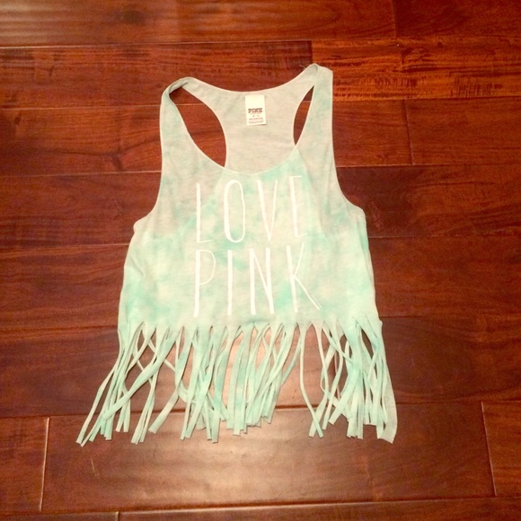 VS PINK fringe tank top