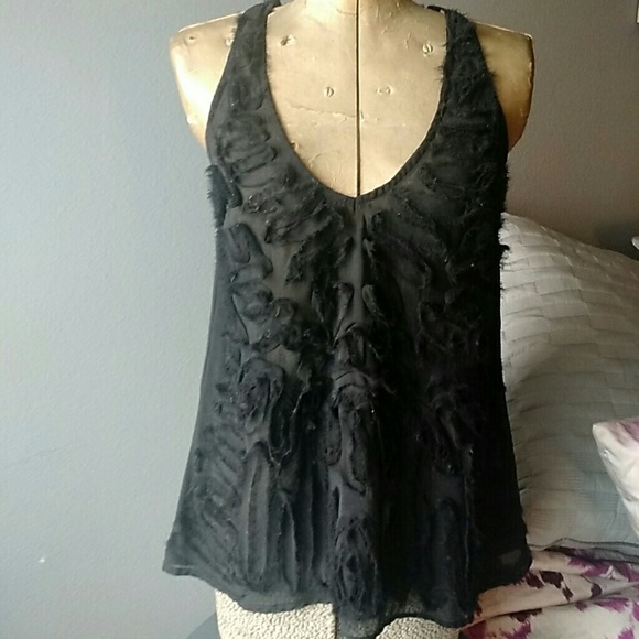 Black tank top
