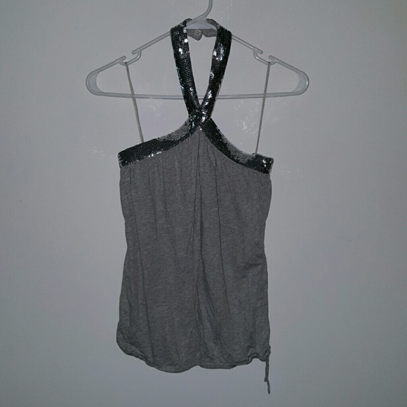 Express Tops - Express Sequin Halter