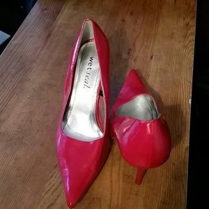 Red Wet Seal heels
