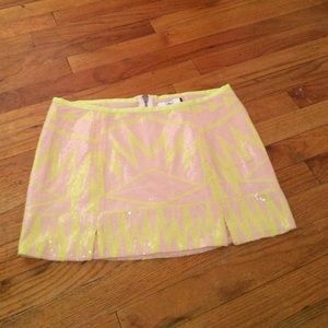 Mini sequin skirt