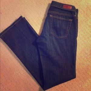 AG "The Jessie" curvy boot jeans, dark wash