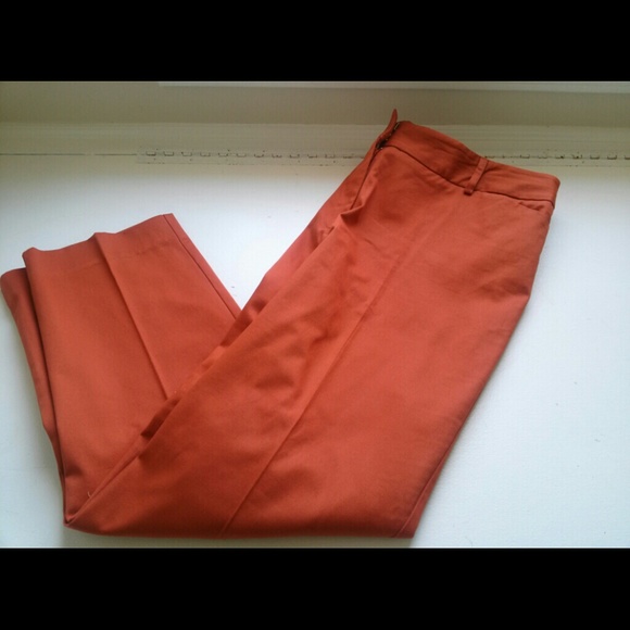 Ankle length straight legged pants