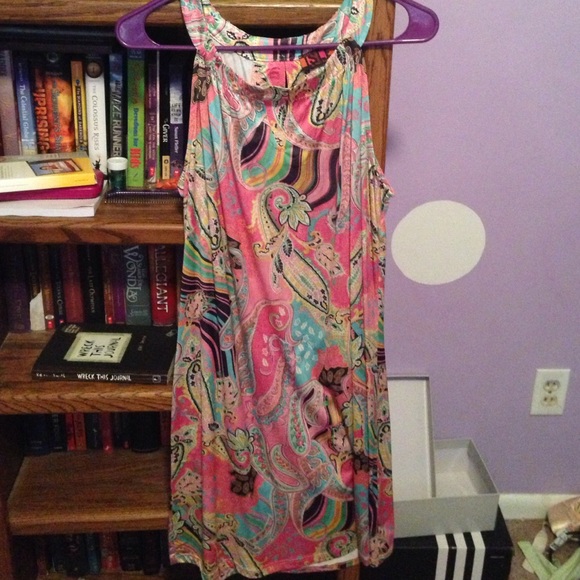 ISLF Pink Patterned Dress