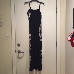 INC International Navy Tie Dye Maxi Dress