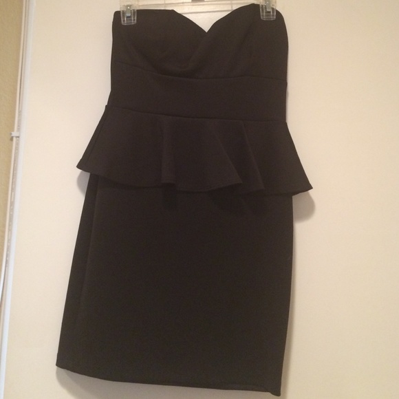 Black strapless dress size small