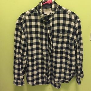Navy Checkered flannel