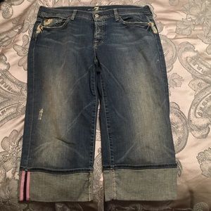 Seven Jean Capri cuffed