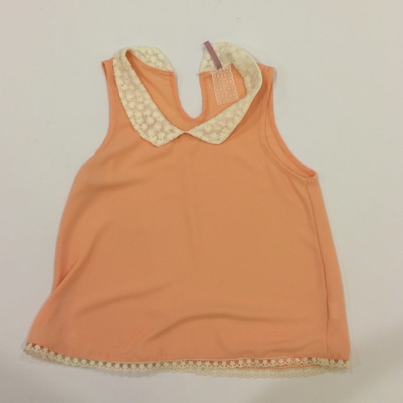 Peach silk tanktop