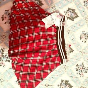 Plaid Red skirt