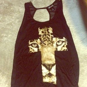 Leopard Cross Tank