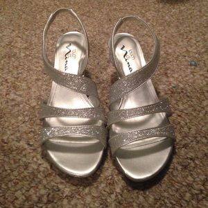 Sparkly Silver heels