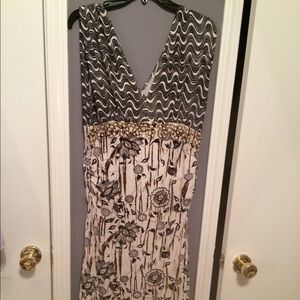 Stunning boutique maxi dress batik beaded design