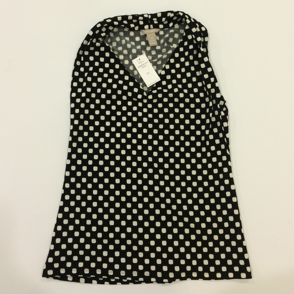V-neck b/w square print blouse - Picture 1 of 3