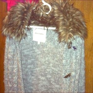 Fur Collared Sweater