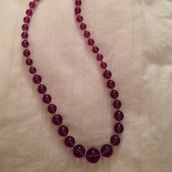 Pretty purple statement necklace