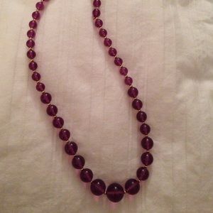 Pretty purple statement necklace