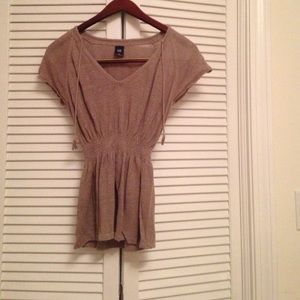 SOLD! Pheasant top in gray/tan