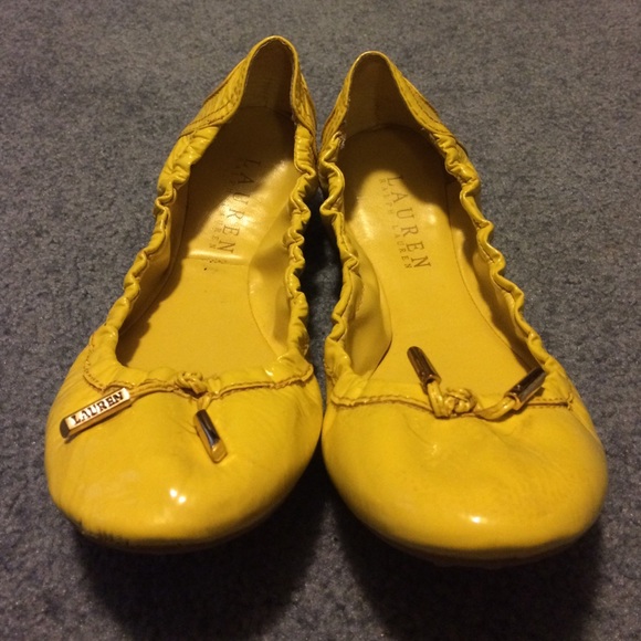 Ralph Lauren yellow flats