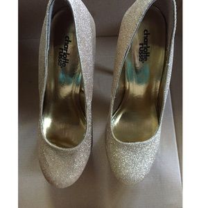 Charlotte Russe Gold Pumps