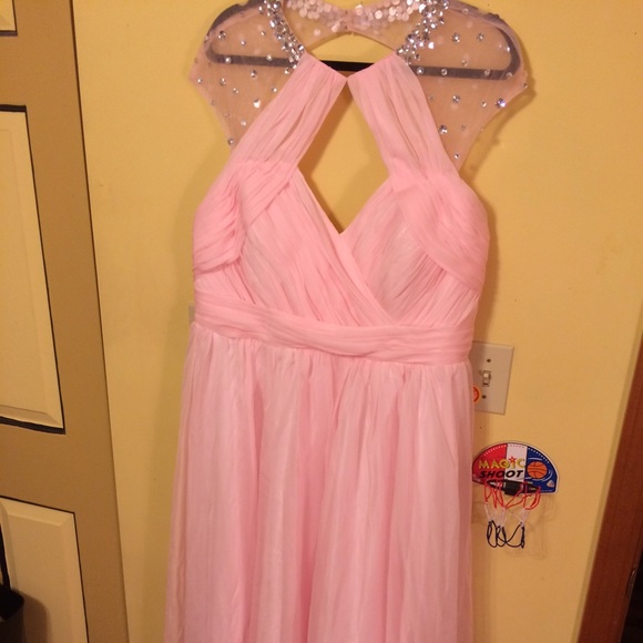 Pink prom dress