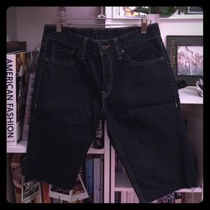 NWOT Levi's cut off blue jean shorts. (Men's)