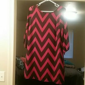 Chevron shift dress