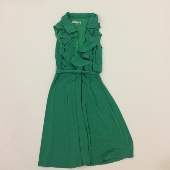 Green flowy summer dress
