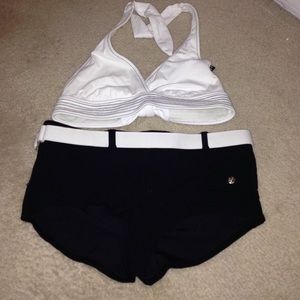 Black and white bikini