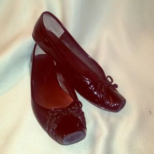 Jessica Simpson black patent leather ballet flats
