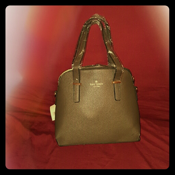 Kate spade dark gray handbag nwt sale today only