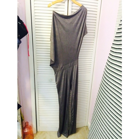 Off the shoulder long romper