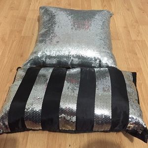 Sequin pillows