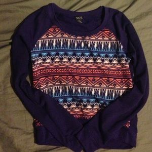 purple sweater/shirt