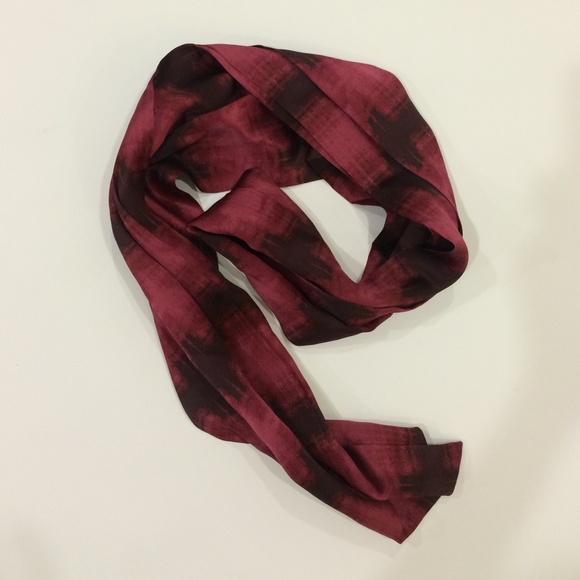 Silk patterned scarf