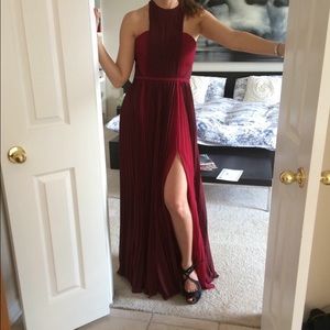 Blake Lively Burgundy 2014 Red Carpet Dress.