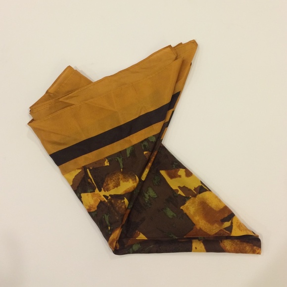 Silk patterned scarf