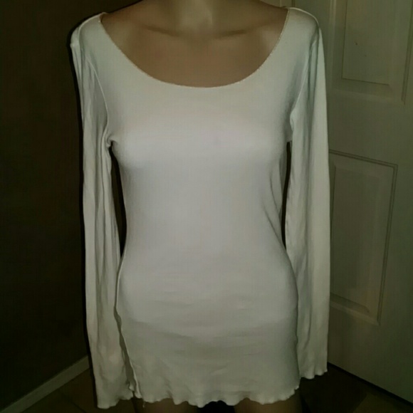 Express L/S off white top - Picture 1 of 2