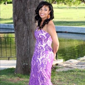 Purple prom dress