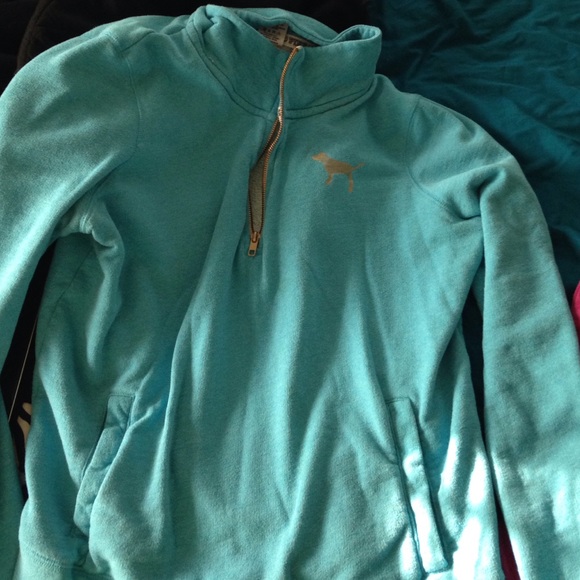 PINK VS HALF ZIP