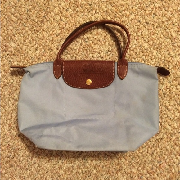 Small Longchamp Blue Authentic tote