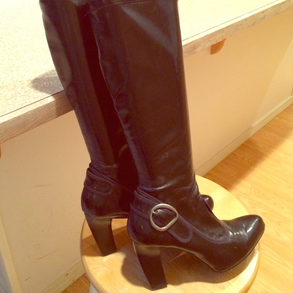Black Leather boot