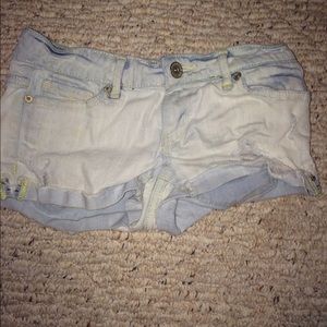 Light wash shorts