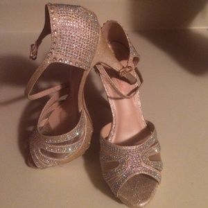 Rhinestone pumps