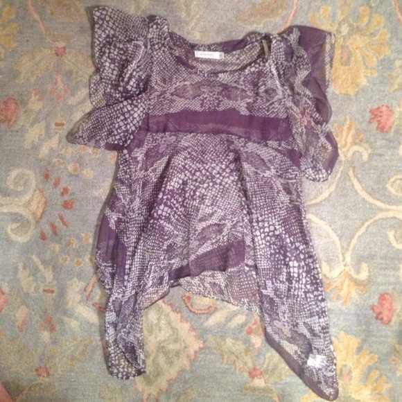Purple Snakeskin Top