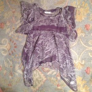 Purple Snakeskin Top
